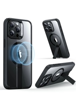 Husa pentru iPhone 15 Pro Max - ESR Boost Flickstand HaloLock - Clear Black