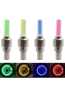 Capac Ventil pentru Bicicleta (set 2) - Techsuit Firefly Light (THVB1) - Multicolor