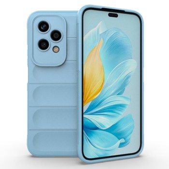 Husa Antisoc pentru Honor 200 Lite, Margini Striate, Magic Shield, Bleu
