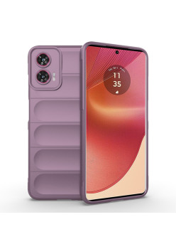 Husa Antisoc pentru Motorola Edge 50 Fusion, Margini Striate, Magic Shield, Purple