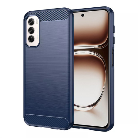 Husa Carbon Anti-Soc pentru Oppo Reno 12, Premium, Tech Protects, Blue