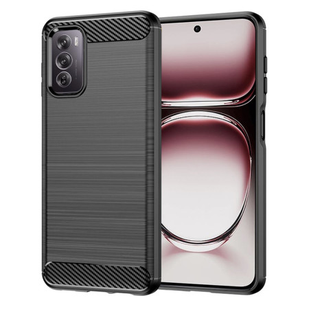 Husa Carbon Anti-Soc pentru Oppo Reno 12 Pro Premium, Tech Protects, Black