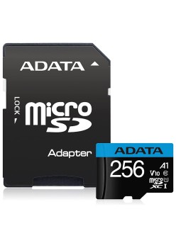 Card de Memorie MicroSDHXC 256GB - Adata (AUSDX256GUICL10A1-RA1) - Black