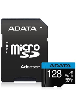Card de Memorie MicroSDHXC 128GB - Adata (AUSDX128GUICL10A1-RA1) - Black