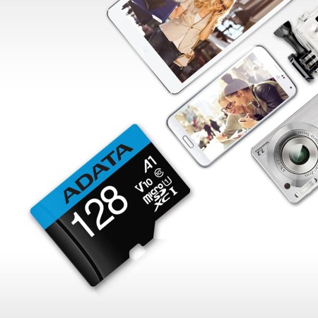 Card de Memorie MicroSDHXC 128GB - Adata (AUSDX128GUICL10A1-RA1) - Black