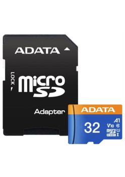 Card de Memorie MicroSDHC 32GB - Adata (AUSDH32GUICL10A1-RA1) - Black