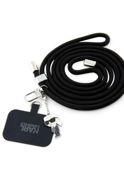 Snur Universal pentru Telefon - Karl Lagerfeld (KLUCNMSCKIK) - Ikonik Black