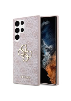Husa pentru Samsung Galaxy S23 Ultra - Guess Hardcase 4G Big Metal Logo (GUHCS23L4GMGPI) - Pink