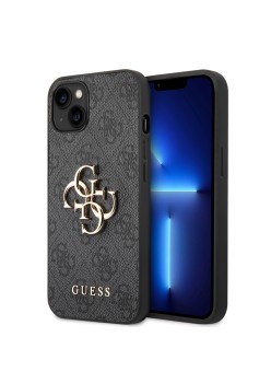 Husa pentru iPhone 14 - Guess Hardcase 4G Big Metal Logo (GUHCP14S4GMGGR0 - Grey