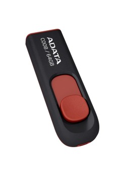 Stick de Memorie 64GB - Adata (AC008-64G-RKD) - Black / Red