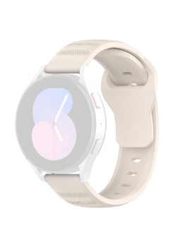 Curea pentru Samsung Galaxy Watch 4/5/Active 2, Huawei Watch GT 3 (42mm)/GT 3 Pro (43mm), Beige