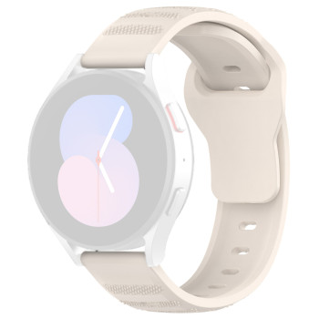 Curea pentru Samsung Galaxy Watch 4/5/Active 2, Huawei Watch GT 3 (42mm)/GT 3 Pro (43mm), Beige