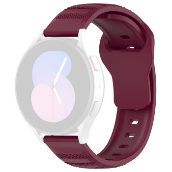 Curea pentru Samsung Galaxy Watch 4/5/Active 2, Huawei Watch GT 3 (42mm)/GT 3 Pro (43mm), Bordeaux