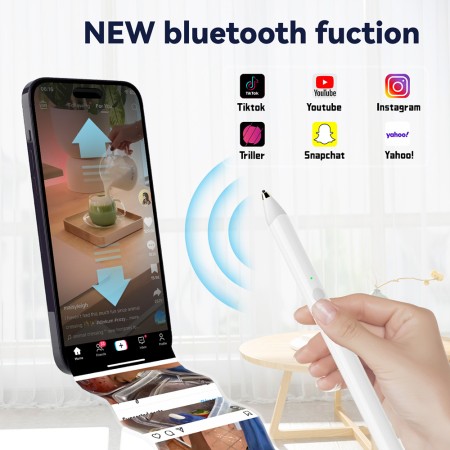 Stylus Pen Universal, 105mAh, USB-C - Techsuit (UA20) - White