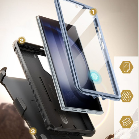Husa pentru Samsung Galaxy S24 Ultra Supcase Unicorn Beetle Pro, Tilt