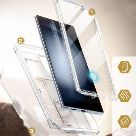 Husa pentru Samsung Galaxy S24 Ultra Supcase Unicorn Beetle Pro, Clear