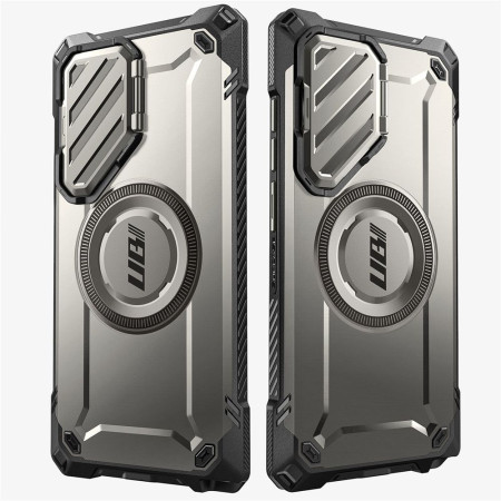Husa pentru Samsung Galaxy S24 Ultra Supcase Unicorn Beetle XT MagSafe, Titan Gray