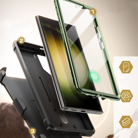 Husa pentru Samsung Galaxy S24 Ultra Supcase Unicorn Beetle Pro, Guldan