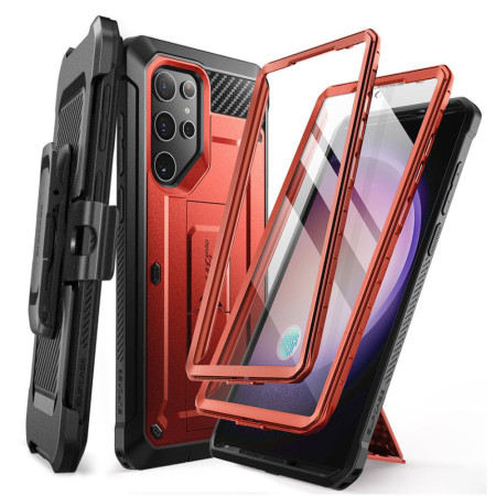 Husa pentru Samsung Galaxy S24 Ultra Supcase Unicorn Beetle Pro, Ruddy