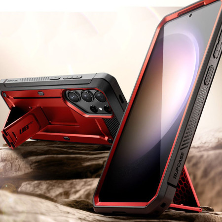 Husa pentru Samsung Galaxy S24 Ultra Supcase Unicorn Beetle Pro, Ruddy