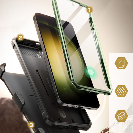 Husa pentru Samsung Galaxy S24 Supcase Unicorn Beetle Pro, Guldan