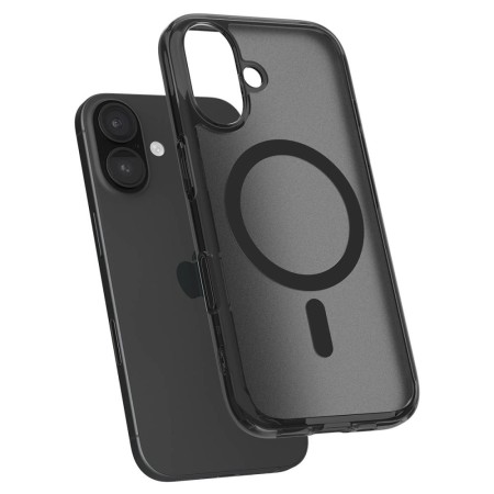 Husa pentru iPhone 16 - Spigen Ultra Hybrid T MagSafe - Frost Black