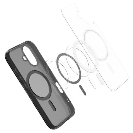 Husa pentru iPhone 16 - Spigen Ultra Hybrid T MagSafe - Frost Black