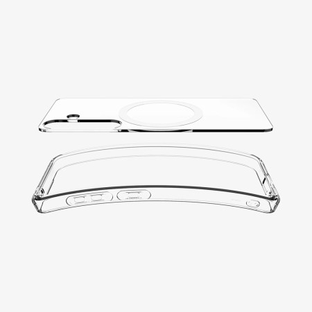 Husa pentru Samsung Galaxy S25 Plus - Spigen Ultra Hybrid MagSafe - Clear / White