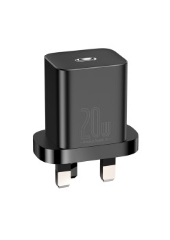 Incarcator Type-C cu Plug UK, Quick Charge 20W - Baseus Super Si (CCSUP-K01) - Black