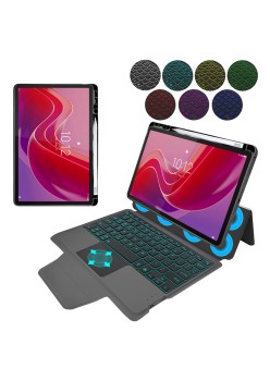 Husa cu Tastatura pentru Lenovo Tab M11 - Techsuit KeyTab Pro - Black