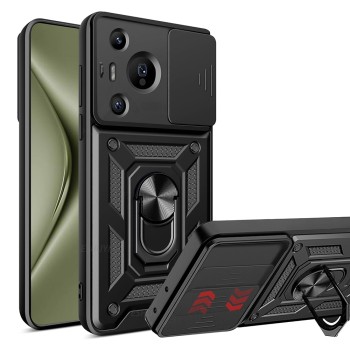 Husa pentru Huawei Pura 70 Pro, CamShield Protectie Camera, Magnetic, Slide si Snap, Black