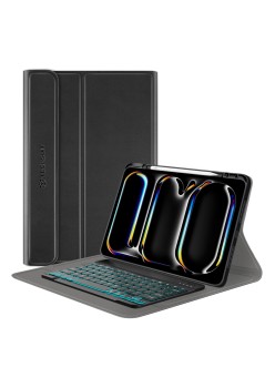 Husa cu Tastatura pentru iPad Pro 13 (2024) - Techsuit CozyTab Case - Black
