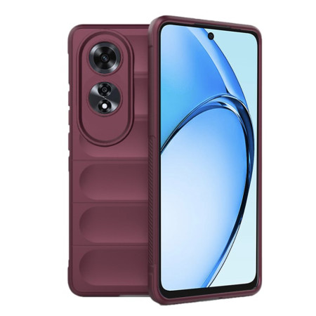 Husa Antisoc pentru Oppo A60, Margini Striate, Magic Shield, Bordeaux