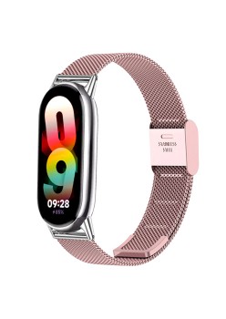 Curea pentru Xiaomi Mi Band 8 / 8 NFC / 9 / 9 NFC - Techsuit Watchband (W022) - Rose Gold