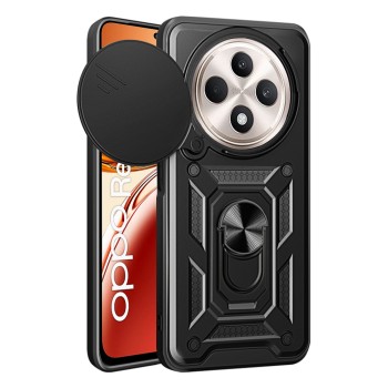 Husa pentru Oppo Reno12 F / Oppo Reno12 FS, Slide si Snap,  CamShield, Black