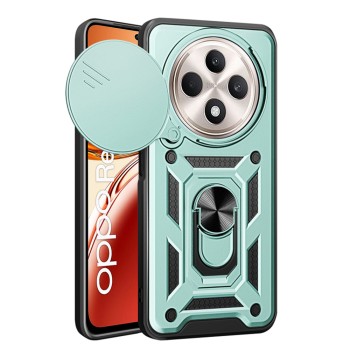Husa pentru Oppo Reno12 F / Oppo Reno12 FS, Slide si Snap,  CamShield, Green
