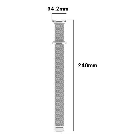 Curea pentru Samsung Galaxy Watch Ultra 47mm - Techsuit Watchband 35mm (W009) - Silver