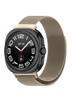 Curea pentru Samsung Galaxy Watch Ultra 47mm - Techsuit Watchband 35mm (W009) - Natural Titanium