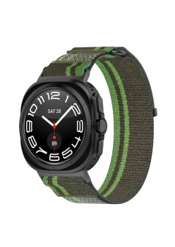 Curea pentru Samsung Galaxy Watch Ultra 47mm - Techsuit Watchband (W054) - Green / Gray