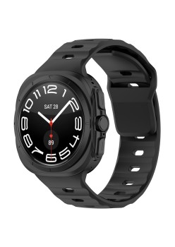 Curea pentru Samsung Galaxy Watch Ultra 47mm - Techsuit Watchband (W055) - Black