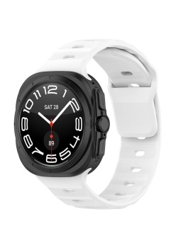 Curea pentru Samsung Galaxy Watch Ultra 47mm - Techsuit Watchband (W055) - White