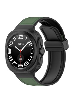 Curea pentru Samsung Galaxy Watch Ultra 47mm - Techsuit Watchband (W056) - Green