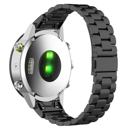 Curea pentru Instinct 2S/2S Solar/Approach S70 42mm/Forerunner 220/230/235/630/735 - Techsuit Watchband QuickFit 20mm (W010) - Black