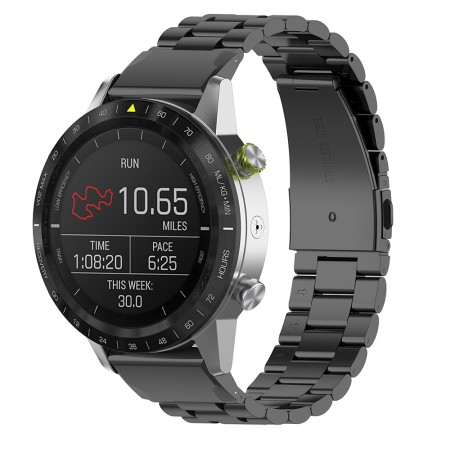 Curea pentru Instinct 2S/2S Solar/Approach S70 42mm/Forerunner 220/230/235/630/735 - Techsuit Watchband QuickFit 20mm (W010) - Black