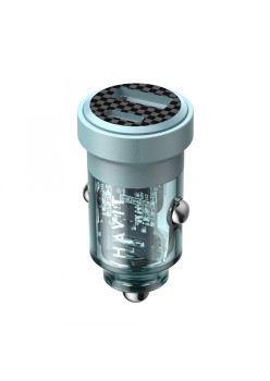 Incarcator pentru Masina, Type-C, USB, PD30W - Havit (CC2016) - Blue