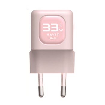 Acumulator pentru Priza 33W, USB, Type-C - Havit (UC230 EU) - Pink