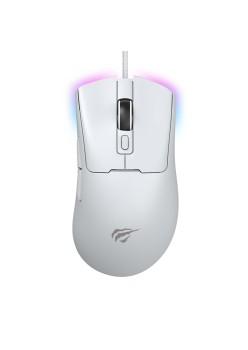 Mouse cu Fir pentru Gaming 800/1600/3200/6400/8000/12000 DPI, 1.6m, 5V - Havit (MS966) - White