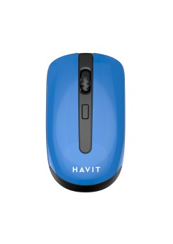 Mouse Fara Fir 2.4GHz, 800-1200-1600 DPI - Havit (MS989GT) - Black / Blue