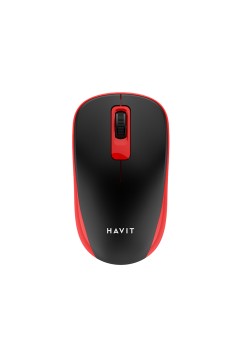 Mouse Fara Fir 2.4GHz, 1200 DPI - Havit (MS626GT) - Black / Red