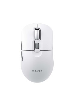 Mouse Fara Fir 2.4GHz, 800/1200/1600 DPI, ABS, PC- Havit (MS59WB) - White